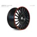 ETA-BETA VENTI-R 20x8.5 5x112 ET45 BLACK MATT RED LIP